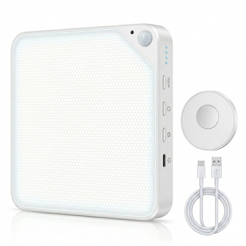 Plafonnier LED Rechargeable à Détecteur de Mouvement