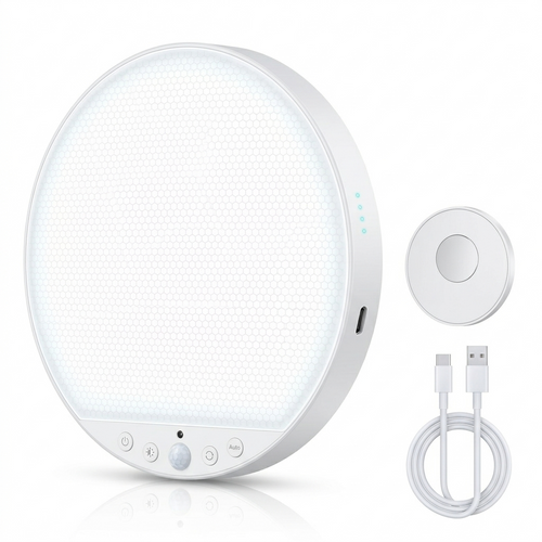 Plafonnier LED Rechargeable à Détecteur de Mouvement